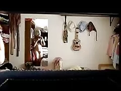 Cam oculta, esposa mexicana vistiendo después de bath(2)